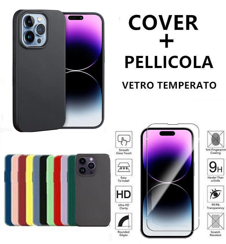 Cover Morbida Custodia Silicone Tpu  pre APPLE IPHONE 14 /15/16/PRO MAX PLUS - Immagine 1 di 1
