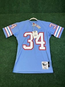 MITCHELL & NESS EARL CAMPBELL Size 36 HOUSTON OILERS AUTHENTIC JERSEY NWT BLUE - Picture 1 of 9