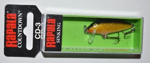 rapala cd-3 cd03 g gold sinking countdown 1,5" 1/8oz swims 2'-3' - Bild 1 von 3
