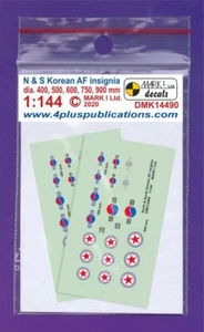1/144 Decals: North & South Korean AF Insignia : DMK14490 : MARK1 - Picture 1 of 1