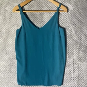 TOP DA DONNA BLU PAPAYA TAGLIA UK 8 SLEEVLESS LEGGERO - Foto 1 di 7