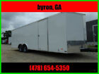 2022 Covered Wagon Trailers 8.5x24 10k white Enclosed Carhauler trailer w/ Ram