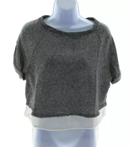 Derek Heart Juniors Gray Crop Top Size Large - Picture 1 of 3