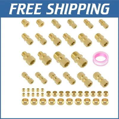 Complete 53-Piece Compression Fitting Kit - NPT Thread Connectors Included - Image 1 of 4