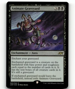 MTG Unfinity Animate Cimitero 65 Foil Raro - Foto 1 di 1