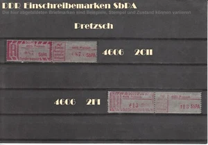 DDR R-Zettel SbPA Einschreibemarken Pretzsch 4606 postfrisch ** LOT - Bild 1 von 1
