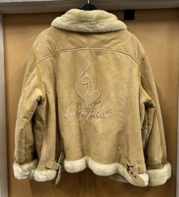 Chaqueta de Colección Y2K Baby Phat Cuero Genuino Gamuza Imitación Piel Tostada Talla 4XL Foto 1 de 4