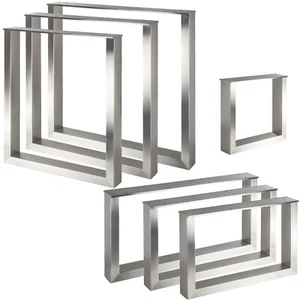 Tischgestell Tischuntergestell Tischkufen Tischfuß KUFE echt Edelstahl SOTECH - Bild 1 von 13