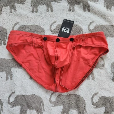 Calzoncillo de bikini N2N Bodywear grande TC25 Titan Sport Hot Coral Foto 1 de 4