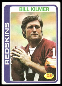 1978 Topps #155 Bill Kilmer Washington Redskins - Picture 1 of 2
