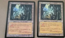 2x MTG Ancient Tomb NM Tempest