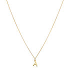 New 9ct Yellow Gold Initial A Pendant & 18" Chain Necklace 455mm(18") 9ct gol...