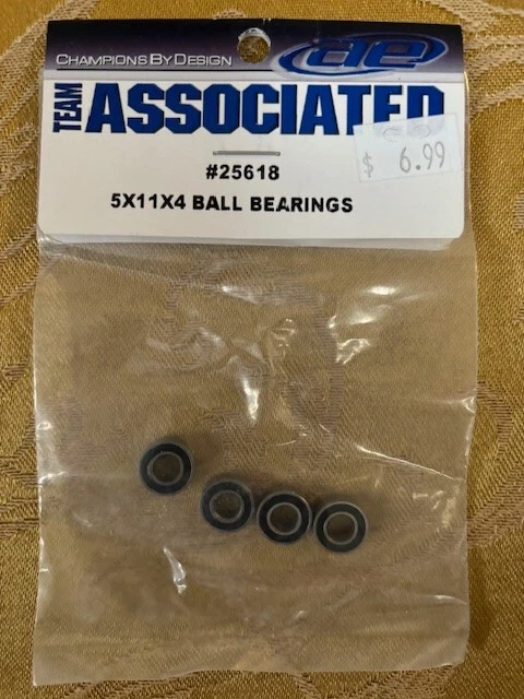 Team Associated Part #25618: 5x11x4 Ball Bearings (4); NISP - Image 1 of 1