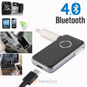 A2DP Wireless Bluetooth 3.5mm AUX Audio Stereo Music Home Car Receiver Adapter - Picture 1 of 12