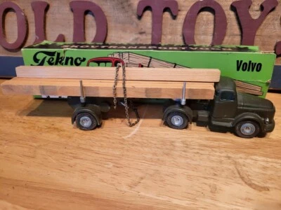 VERY NICE DIECAST TEKNO #439 VOLVO LOG TRANSPORTATION TRUCK with BOX - Image 1 of 4
