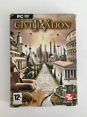 PC Game: Sid Meier's Civilization IV/4, Slip Cover, Boxed, Book & Chart Included - Image 1 of 4
