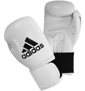 Adidas Leather Boxing Gloves Performer Sparring Gel Foam White Adult ADIBC01 - Picture 1 of 3