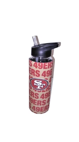 NFL San Francisco 49ers 25 oz Bold Neo Flip Top Water Bottle Cover