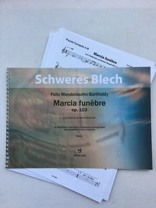 Noten. Mendelssohn. Marcia funebre. Op. 103.     Partitur und Stimmen. - Picture 1 of 1