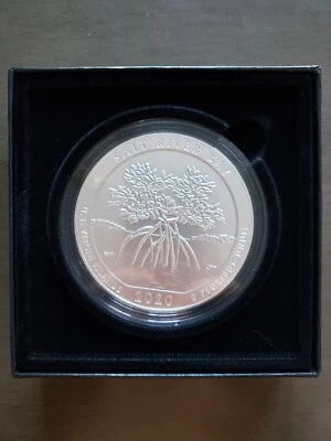 2020-P(5 OZ) SILVER ATB SALT RIVER BAY, U.S. VIRGIN ISLANDS 20AL 13,572 MINTAGE! - Image 1 of 4