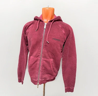 Dsquared2 Icon Sweatshirt Zip-Up and Hooded Made In Italy M Size - Image 1 of 4