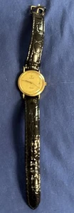 Vintage VICENCE Quartz 14K 585 Gold MILOR ITALY Watch Wristwatch Running - Picture 1 of 12