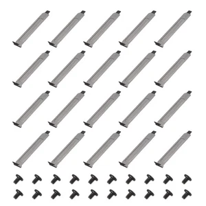 PCI Slot Cover Dust Filter, 20 Pcs Blanking Plate Expansion Blank Plate, Black - Afbeelding 1 van 6