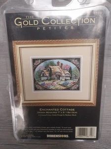 Dimensions Gold Collection Petites ENCHANTED COTTAGE Cross Stitch Kit #6710 - Picture 1 of 4