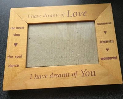Wooden Picture Frame I Have Dreamt Of Love - Image 1 of 2