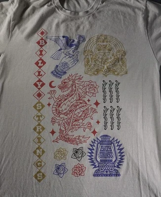 Billy Strings Shirt Mens Medium Gray 2022 Spring Tour Concert Dragon Band Tee - Image 1 of 4