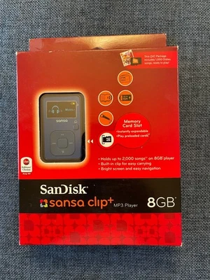Reproductor MP3 SanDisk Sansa Clip+ 8 GB azul SELLADO Foto 1 de 2
