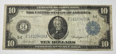 1914 $10 Large Size Federal Reserve Richmond VF - Image 1 of 2