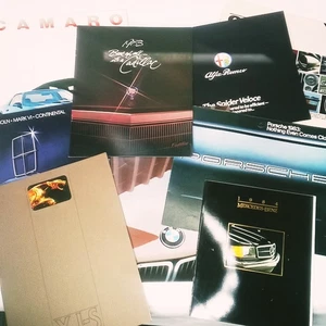 1980s Luxury Car Auto Brochures Lot of 10 Vintage Jaguar, Cadillac, BMW & More - Picture 1 of 7