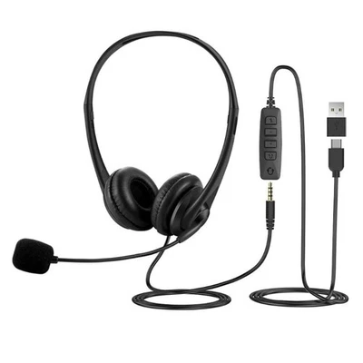 Over Ear Headphones Delivering Clear Auditory for Online Meetings Mic - Image 1 of 4