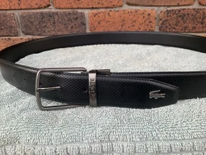 Cinturón de vestir reversible de cuero Lacoste para hombre # talla: 44”/110 cm - Imagen 1 de 24