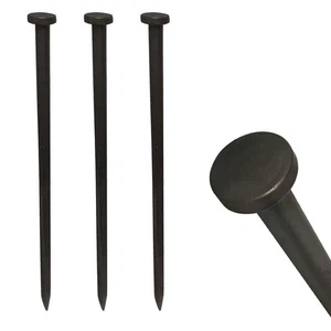 Paquete de 25 estacas de acero de una sola cabeza de alta resistencia 3/4x30 para tiendas inflables de anclaje - Imagen 1 de 5