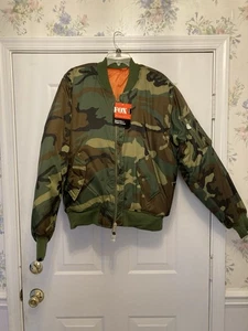 FOX MA-1 Flight Jacket XL Reversible New With Tags - Picture 1 of 6