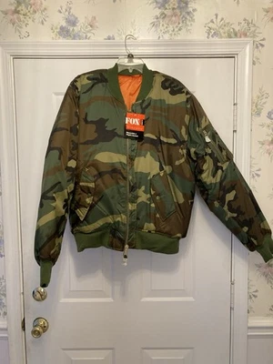 FOX MA-1 Flight Jacket XL Reversible New With Tags - Image 1 of 4