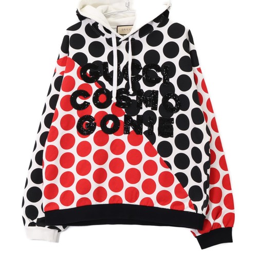 Felpa con cappuccio Gucci modello a pois 731474 M r1_0712