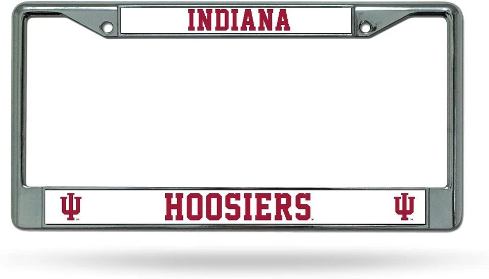 Rico Indiana Hoosiers Chrome License Plate Frame