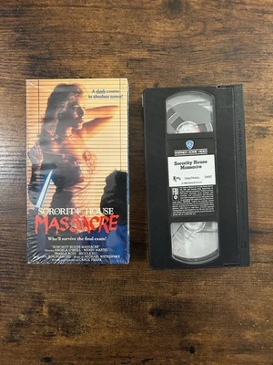 Sorority House Massacre VHS (1986) Horror Slasher Rare In Shrink - Image 1 of 4