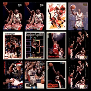 Lote de 12 tarjetas de baloncesto Clyde Drexler 1996 Ultra Houston Rockets Set Collection - Imagen 1 de 15