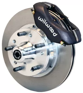 WILWOOD DISC BRAKE KIT,FRONT,73-76 PLYMOUTH DUSTER,11" ROTORS,BLACK CALIPERS - Foto 1 di 1