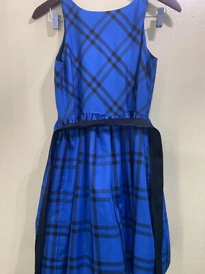 CLASSIC RALPH LAUREN POLO GIRLS SZ 16 PLAID TARTAN SLEEVELESS DRESS Tie LAYERS - Image 1 of 4