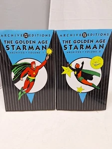Lot: The Golden Age Starman Volumes 1 & 2 1st Printing DC Archive Editions 2000s - Picture 1 of 17