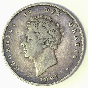 GRAN BRITÁNICA 1827 ESTERLINA UN CHELÍN EN MUY BUEN ESTADO (MEJOR FECHA) - Imagen 1 de 2