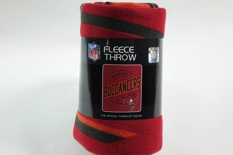 NFL Tampa Bay Buccaneers Fleece Throw Blanket, 50" x 60", Campaign Cover