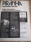 PIRANHA ELECTRONIC IGNITION SYSTEMS ADVANTAGES LONDON 1974 ADVERT A4 FILE 40