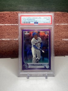 2023 Topps Chrome Update Purple Refractor Julio Rodriguez RC Seattle Mariners