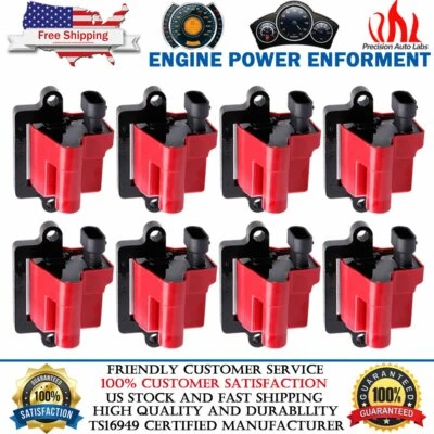 HIGH Performance Ignition Coil Square Style For GMC 12558693 4.8L 5.3L 6.0L 8.1L - Image 1 of 4